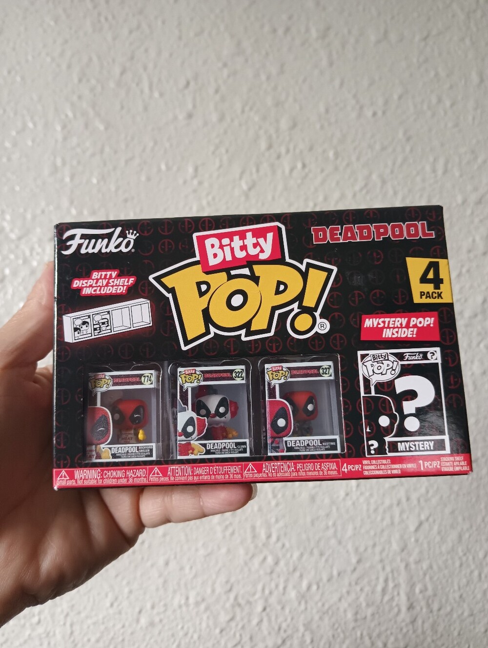 Funko Bitty Pop! Deadpool Mini 4-Pack - Red, Black & White